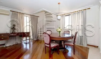 Flat no The Pierre disponível para locação com 02 dormitórios, 221m² e 02 vagas de garagem.