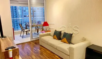 Apto no Residencial Bela Cintra contendo 50m², 1 dormitório e 1 vaga de garagem.