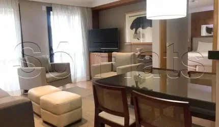 APARTAMENTO EM HOTEL ALTO PADRÃO EM PINHEIROS COM 02 DORMS SENDO TODOS SUITES