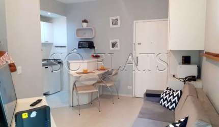 Flat no Jardins próximo da Avenida Paulista disponível para locação com 1 dorm