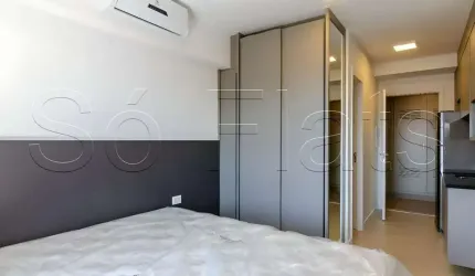Studio Go Campo Belo, apartamento disponível para locação com 25m² e 1 dormitório