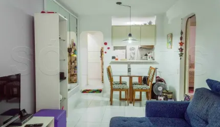 Flat New Star disponível para locação com 65m², 02 dormitórios e 01 vaga de garagem