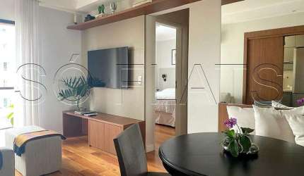 Flat Moema Comfort Pintassilgo, Apartamento disponível para venda com 45m², 1 dormitório e 1 vaga