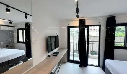 Flat no Studio Is Moema disponível para locação com excelente localização em Moema.