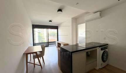 Residencial Bandeira Vila Madalena, apto disponível para locação com 50m², 1 dormitório e 1 vaga.