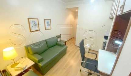 Apto disponível para locação com 26m², 1 dormitório e 1 vaga, próximo ao Hospital das Clínicas.