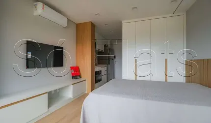 Residencial Grand Vitrali, apto disponível para locação contendo 25m² e 1 dormitório.