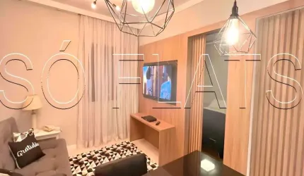Flat no Ninety disponível para locação próximo ao Shopping Pamplona, e Avenida 9 de Julho.