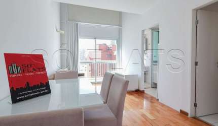 Apto no Blue Loft com 50m², 1 dormitório e 1 vaga, disponível para locação na Vila Nova Conceição.