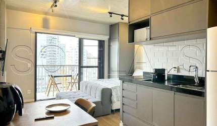 Studio no Residencial BK30 no centro da cidade disponível para venda com 30m² e 1 dorm.