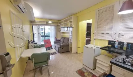 Apartamento Mercure São Paulo Alamedas com 32m² contendo 1 dormitório e 1 vaga de garagem.