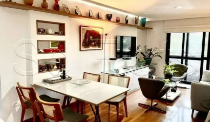 Apartamento de alto padrão em Pinheiros totalmente mobiliado e com serviços, disponível para locação