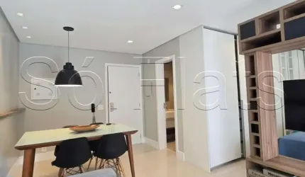 Disponível para locação na Vila Nova Conceição prox. ao Pq Ibirapuera com 54m², 1 dorm e 1 vaga