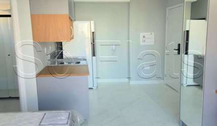 Lindo apartamento tipo studio mobiliado no Brooklin para locação com 26m²