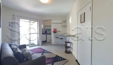 Flat para locação no Royal Ibirapuera Park contendo 70m², 1 dormitório e 1 vaga de garagem.