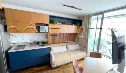 Helbor Wide, flat no bairro de Pinheiros disponível para locação contendo 29m² e 1 dormitório.