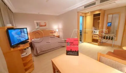 Tryp Higienópolis flat com 1 dorm com serviços inclusos no coração de Higienópolis