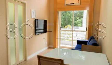 Duplex Life Moema, apto disponível para locação contendo 44m², 1 dormitório e 1 vaga de garagem.