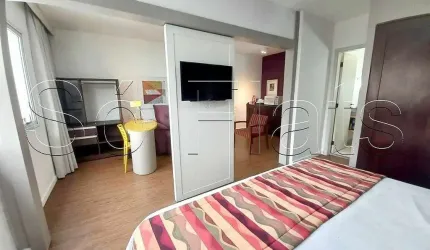 Apto no Quality Alphaville 32m² 1 dormitório 1 vaga disponível para locação em Alphaville.