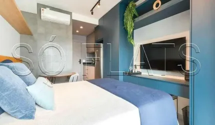 Residencial Z Cotovia, apto disponível para locação com 26m² e 1 dormitório.