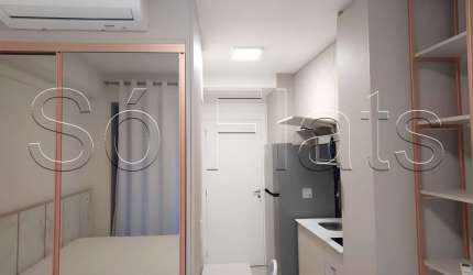 Residencial Hub Vila Madalena, apto disponível para locação com 25m² e 01 dormitório.