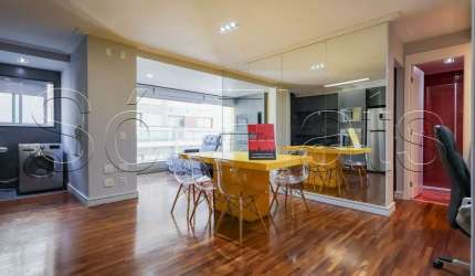 Apto no Residencial Bela Cintra contendo 52m², 1 dormitório e 1 vaga de garagem.