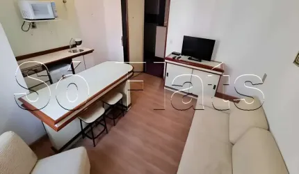 Flat na Av. Brigadeiro Luis Antonio, facil acesso a Paulista e ao Pq. do Ibirapuera