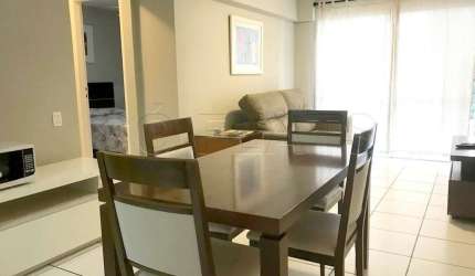 Saint Thomas, flat disponível para locação totalmente mobiliado contendo 2 dormitórios e 2 vagas.