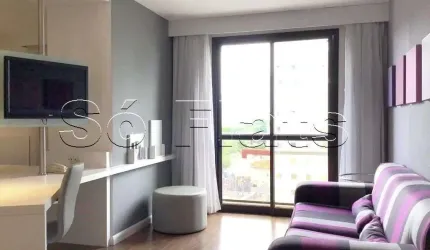 Mercure SP Paraíso, flat disponível para locação contendo 33m², 1 dormitório e 1 vaga.