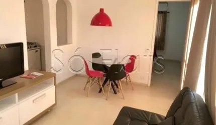 Flat no Paulista Flat I com 37m², 1 dormitório e 1 vaga, disponível para locação no Jardim Paulista.