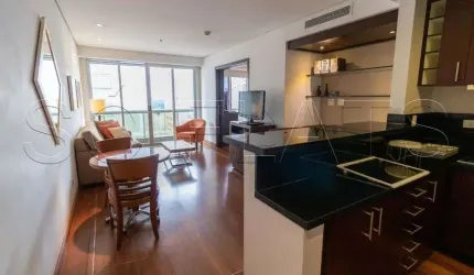 Flat estilo residencie no Itaim Bibi, 60m², Prox a Av. Nove de Julho, disponível para locação.
