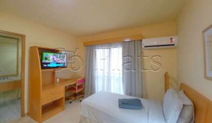 Flat no Interative com 23m², 1 dormitório e 1 vaga disponível para locação no Jardim Paulista.