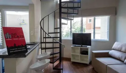 Flat próximo ao Parque do Ibirapuera, Av Helio Pelegrino e Rua Afonso Braz com entrada imediata.