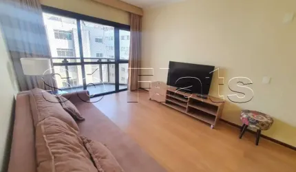 Flat mobiliado com arrumação de quarto, com cozinha completa com geladeira grande. Sem burocracia.