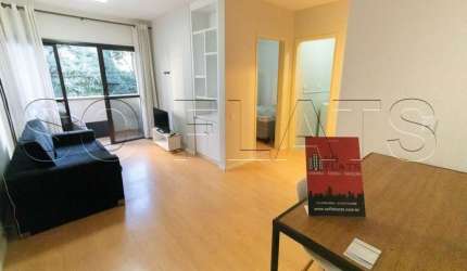 Flat mobiliado ao lado do Shopping Pamplona com 1x dormitório, quarto , sala, cozinha e varanda.