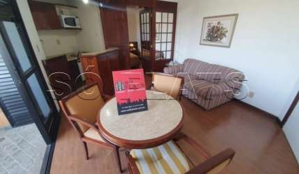 Flat Transamérica Higienópolis Classic disponível para venda com 40m² e 01 vaga de garagem