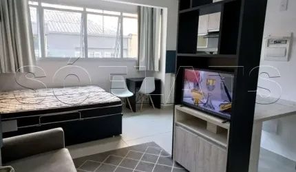 Flat para locação no Atrium Augusta, contendo 26m², 1 dormitório e 1 vaga de garagem