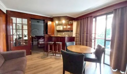 Higienópolis Classic, flat para locação com boa localização próx a Praça Charles MIller.