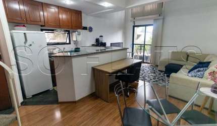 Apto tipo duplex, todo mobiliado pronto para sua moradia, ao lado da Av Ibirapuera. Consulte-nos