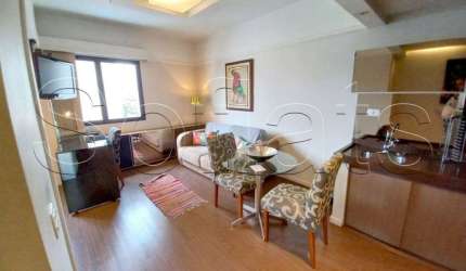 Apartamento com serviços, Flat Ninety na Al. Lorena, melhor localização do Jd. Paulista