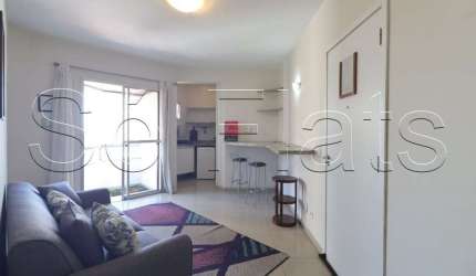 Flat para locação no Royal Ibirapuera Park contendo 70m², 1 dormitório e 1 vaga de garagem.