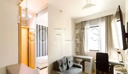 Flat Tryp Higienópolis disponível para venda com 27m²e 01 vaga de garagem