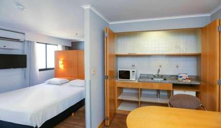 Flat Slaviero Essential São Paulo Ibirapuera disponível para venda com 35m² e 01 vaga de garagem