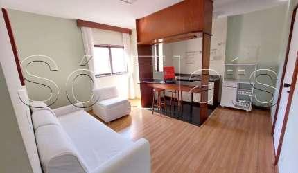 Apartamento The Plaza com 50m² 1 dormitório 1 vaga disponível para locação no Jardim Paulista.