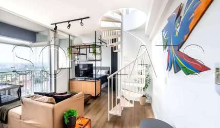 Residencial Atrio Vila Madalena, Duplex disponível para venda  com 74m² e 01 vaga de garagem