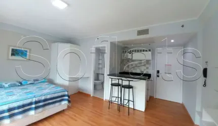 Apartamento no Melia Ibirapuera para locação com 30m², 1 dormitório e 1 vaga em Moema.