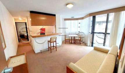Flat Baden Baden disponível para venda com 54m², 01 dorm e 01 vaga de garagem