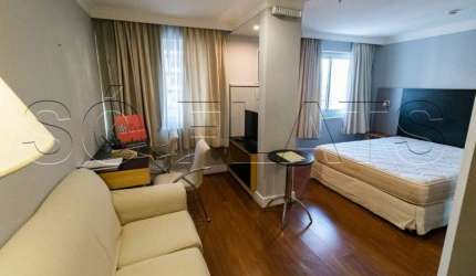 Flat International Plaza para locação boa localidade contendo 1 dorm. e 1 vaga.