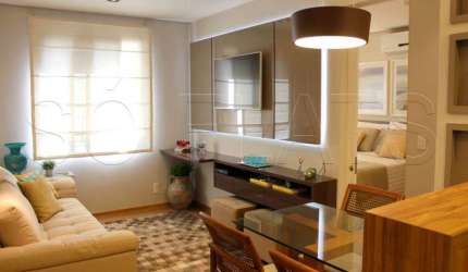 Flat Adagio Moema disponível para venda com 54m², 02 dorms e 01 vaga de garagem