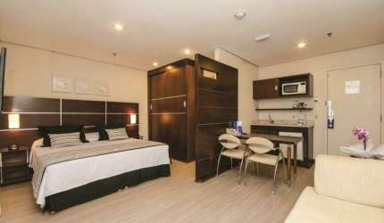 Flat Transamérica Nações Unidas disponível para venda com 28m², 01 dorm e 01 vaga de garagem